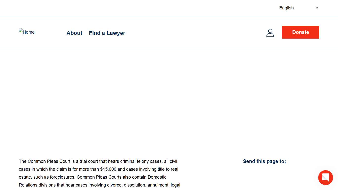 Mahoning County Common Pleas Court Ohio Legal Help